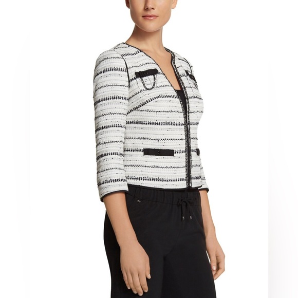 White House Black Market Embellished Tweed Jacket - Picture 2 of 14